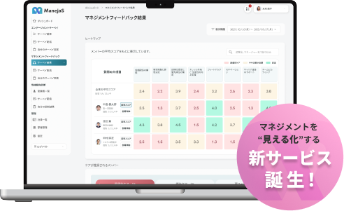 マネジメントを見える化する 新サービス誕生